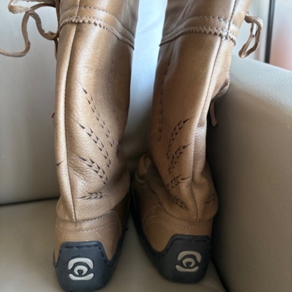 Manitobah Mukluks Gatherer sz L5 vintage full grain leather boots pewter brown - Picture 7 of 16